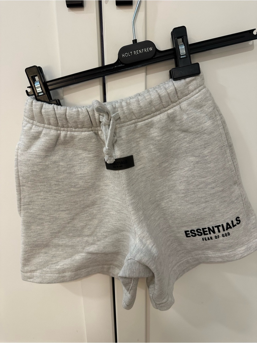 Fear of God Essentials Light Heather Gray kids Athletic Shorts